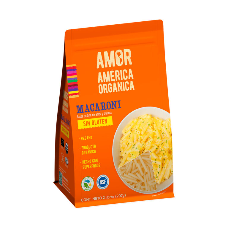 Pasta Andina Macaroni de arroz y quinoa 907g