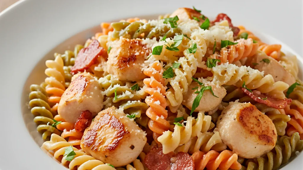 Pasta Fusilli Trigrano con pollo