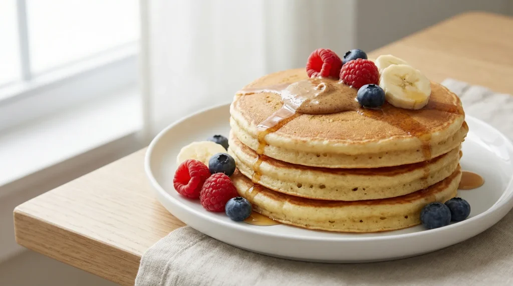 Pancakes con harina orgánica
