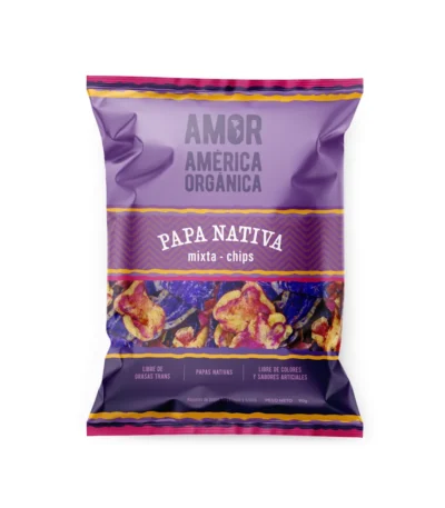 Chips de Papas Nativas Mixta Rojas y Azules 90g