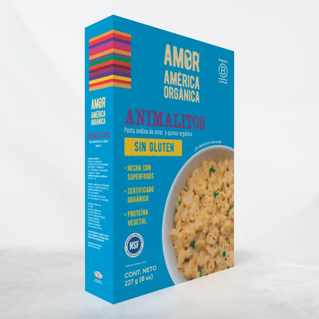Pasta de Arroz y Quinua tipo Animalitos Organica sin Gluten 227g