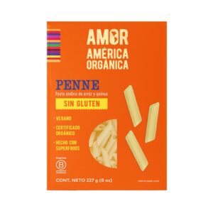 Pasta de Arroz y Quinua tipo Penne Orgánica sin Gluten