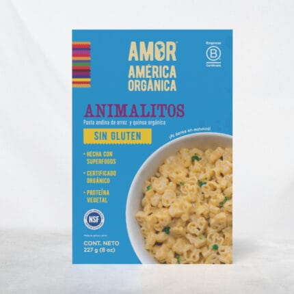 Pasta de Arroz y Quinua tipo Animalitos Orgánica sin Gluten 227g