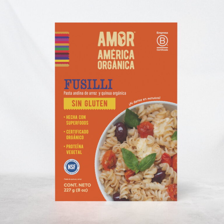 Pasta de Arroz y Quinua tipo Fusilli Orgánica sin Gluten 227g