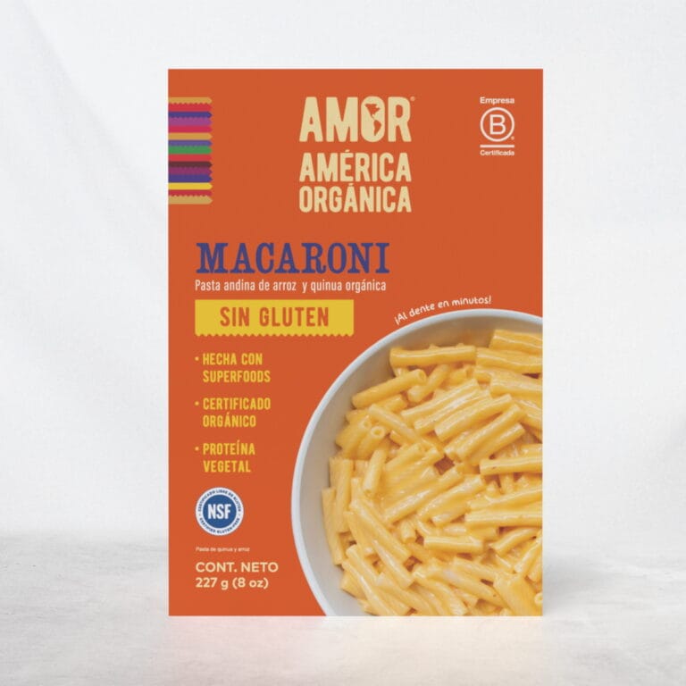 Pasta de Arroz y Quinua tipo Macaroni Orgánica sin Gluten 227g