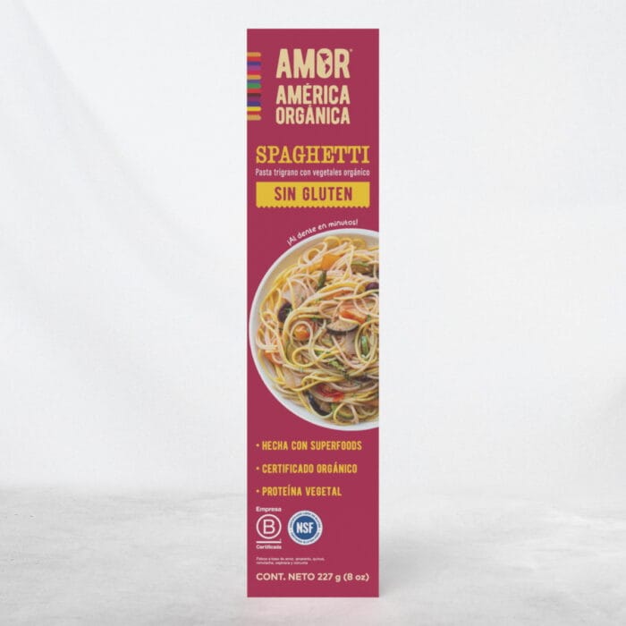 Pasta Trigrano tipo Spaghetti Orgánica sin Gluten 227g